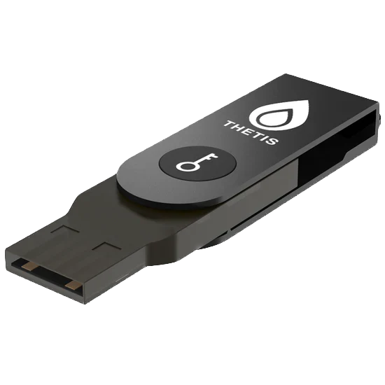Thetis Dispositivo de Seguridad FIDO2: clave de acceso y USB-A